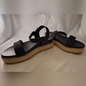 Torrid Women's Size 11.5 WW Black Espadrille Sandals